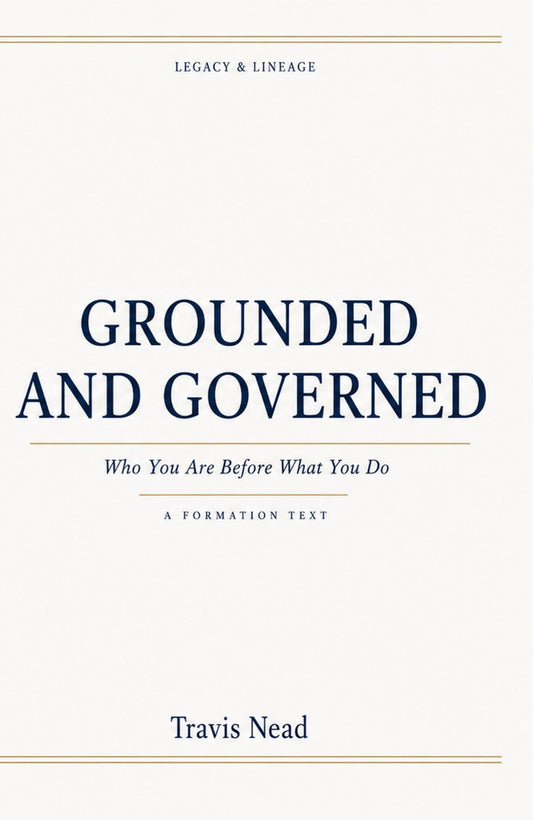 Grounded and Governed: Who You Are Before What You Do